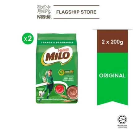 NESTLÉ MILO® CHOCOLATE MALT POWDER Soft Pack 200g